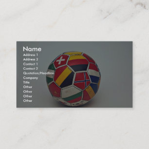 Tarjeta De Visita Balón de fútbol