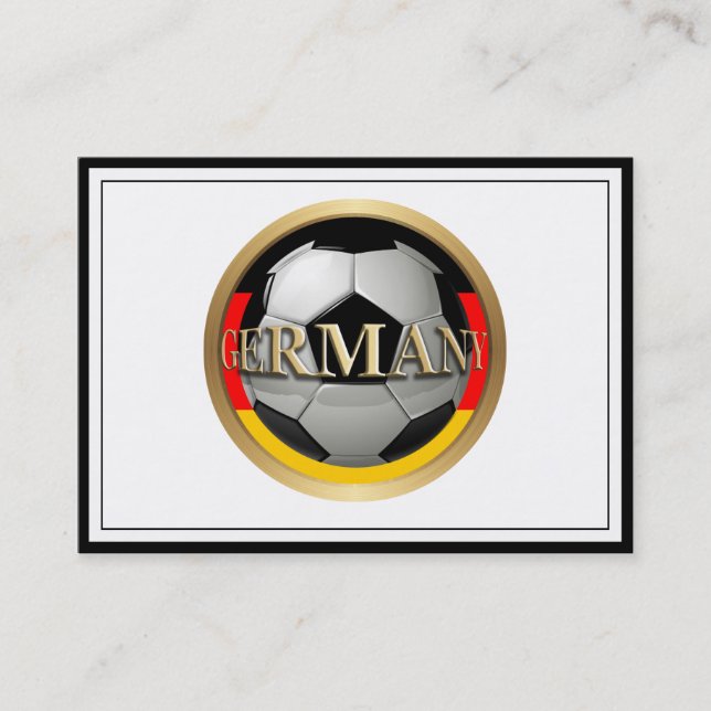 Tarjeta De Visita Balón de fútbol de Alemania (Anverso)