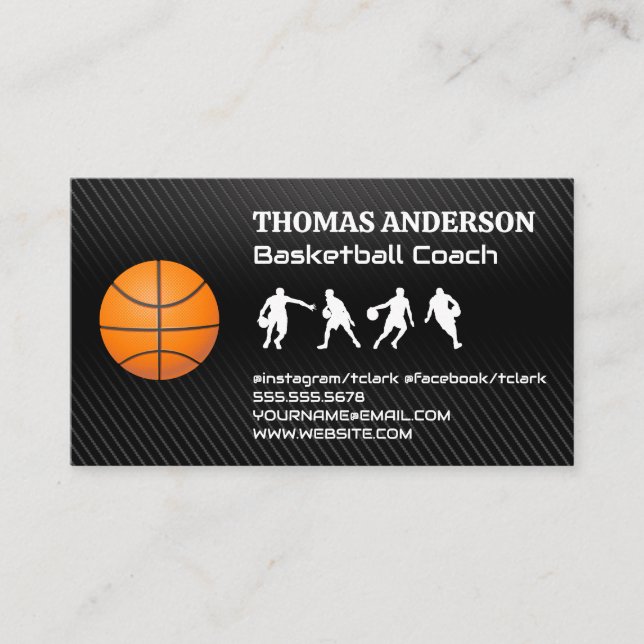 Tarjeta De Visita Baloncestistas | Deportes (Anverso)