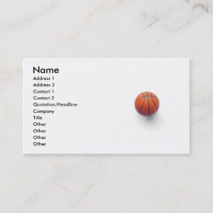 Tarjeta De Visita Baloncesto