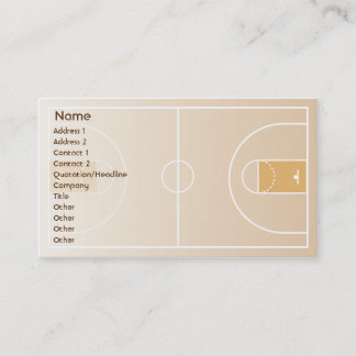 Tarjeta De Visita Baloncesto - negocio