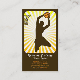 Tarjeta De Visita baloncesto: rayos retros: