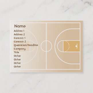 Tarjeta De Visita Baloncesto - rechoncho