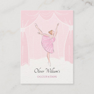 Tarjeta De Visita Baloncesto suave rosado