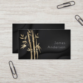 Tarjeta de visita Bamboo Black Gold de lujo