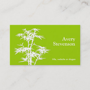 Tarjeta De Visita Bamboo Green Health Spa