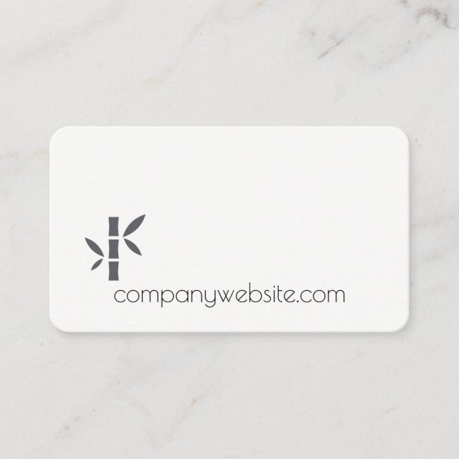 Tarjeta De Visita Bamboo Landscaping Spa (Anverso)