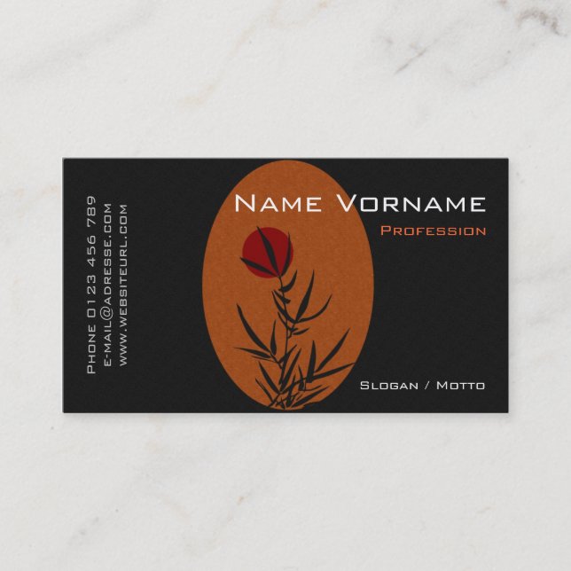 Tarjeta De Visita Bambú (Anverso)