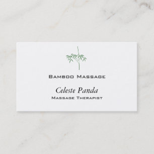 Tarjeta De Visita Bambú japonés del jardín
