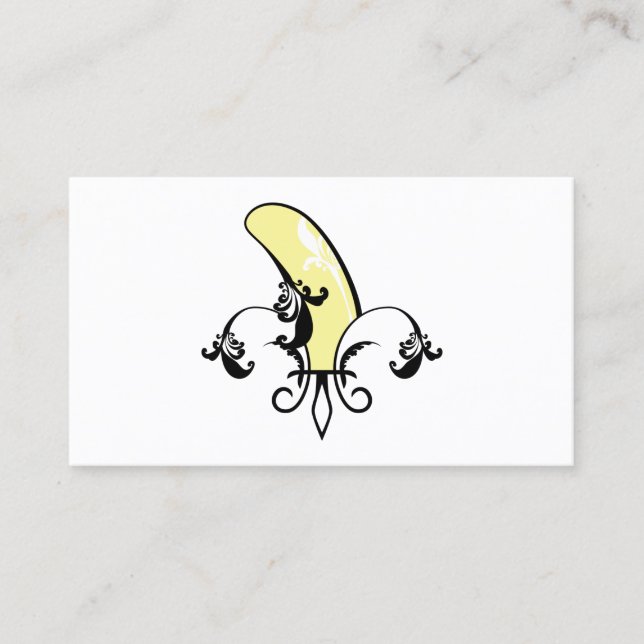 Tarjeta De Visita banana fleur de lis (Anverso)