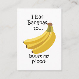 Tarjeta De Visita Banana Fruit Boost My Mood Funny