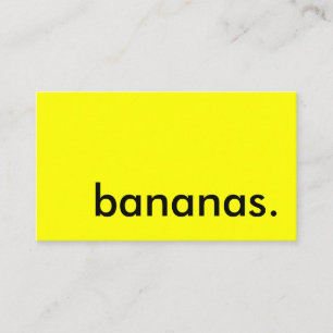 Tarjeta De Visita bananas.
