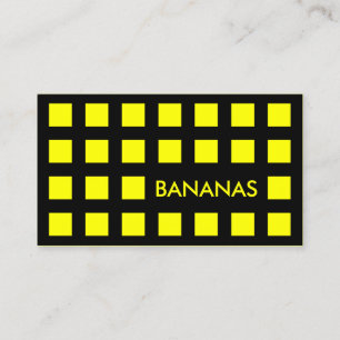 Tarjeta De Visita BANANAS (cuadrados mod)