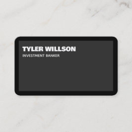 Tarjeta De Visita Banca de Inversiones