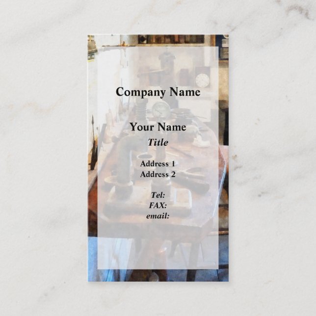 Tarjeta De Visita Banco en laboratorio dental (Anverso)