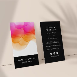 Tarjeta De Visita Banda acuática moderna | Medios sociales verticale