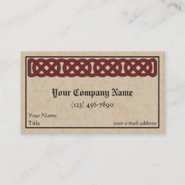 Tarjeta De Visita Banda Celtic Knotwork