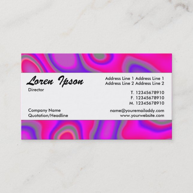 Tarjeta De Visita Banda central 041 (Anverso)