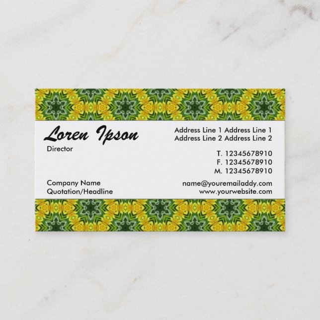 Tarjeta De Visita Banda central 060 (Anverso)