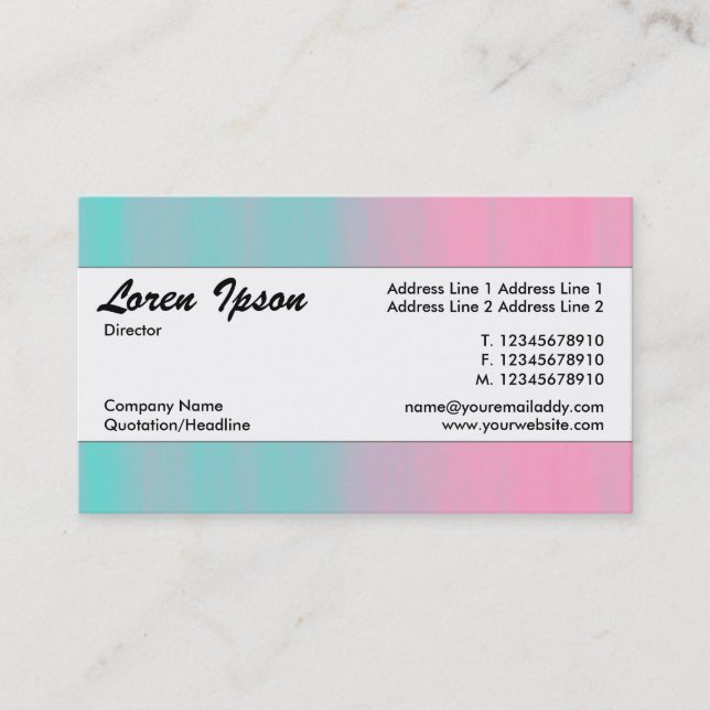 Tarjeta De Visita Banda central 084 (Anverso)