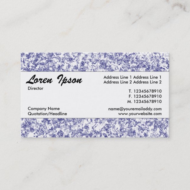 Tarjeta De Visita Banda central 089 (Anverso)