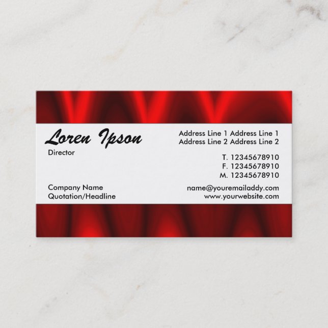 Tarjeta De Visita Banda central 093 (Anverso)