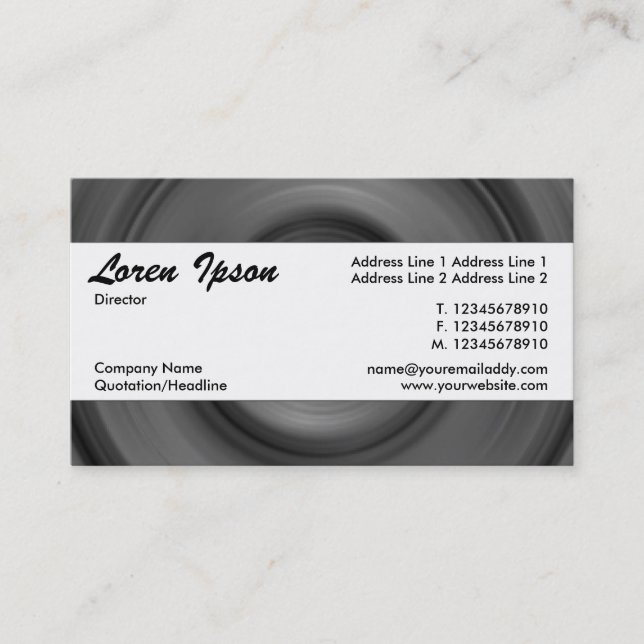 Tarjeta De Visita Banda central 096 (Anverso)