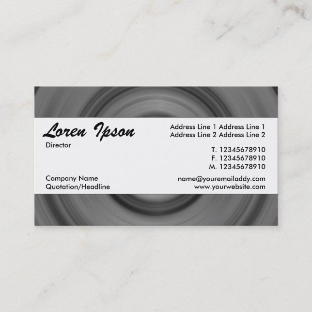 Tarjeta De Visita Banda central 097 (Anverso)