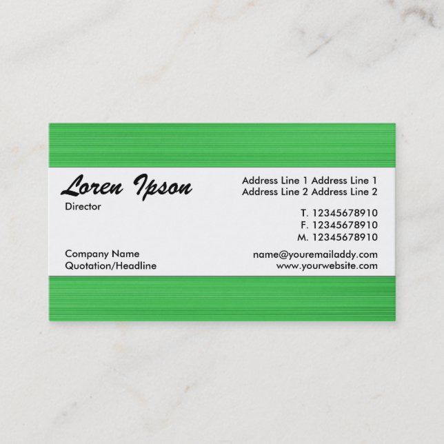 Tarjeta De Visita Banda central 114 (Anverso)