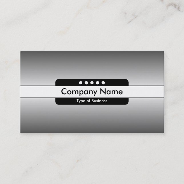 Tarjeta De Visita Banda central 5 puntos - Brillo horizonte 04 (Anverso)