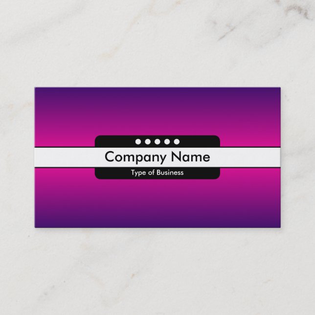 Tarjeta De Visita Banda central 5 puntos - Brillo horizonte 08 (Anverso)