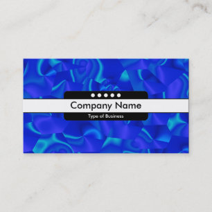 Tarjeta De Visita Banda central 5 puntos - facetas azules