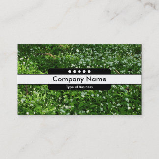 Tarjeta De Visita Banda central 5 puntos - Flores de bosque