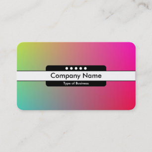 Tarjeta De Visita Banda central 5 puntos - Gradiente Y,M,B,R,