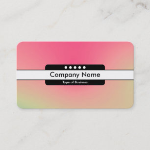 Tarjeta De Visita Banda central 5 puntos - Gradiente Y,M,B,R, negro