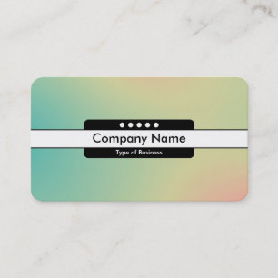 Tarjeta De Visita Banda central 5 puntos - Gradiente Y,M,B,R, negro