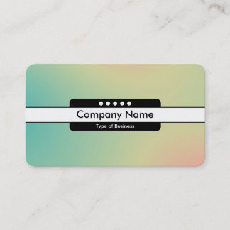 Tarjeta De Visita Banda central 5 puntos - Gradiente Y,M,B,R, negro