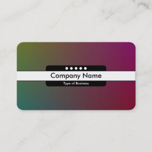 Tarjeta De Visita Banda central 5 puntos - Gradiente Y,M,B,R, Oscuro