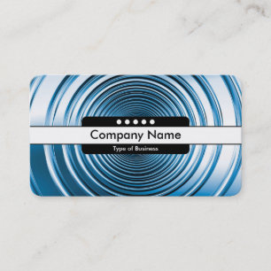 Tarjeta De Visita Banda central 5 puntos - Largo resorte azul