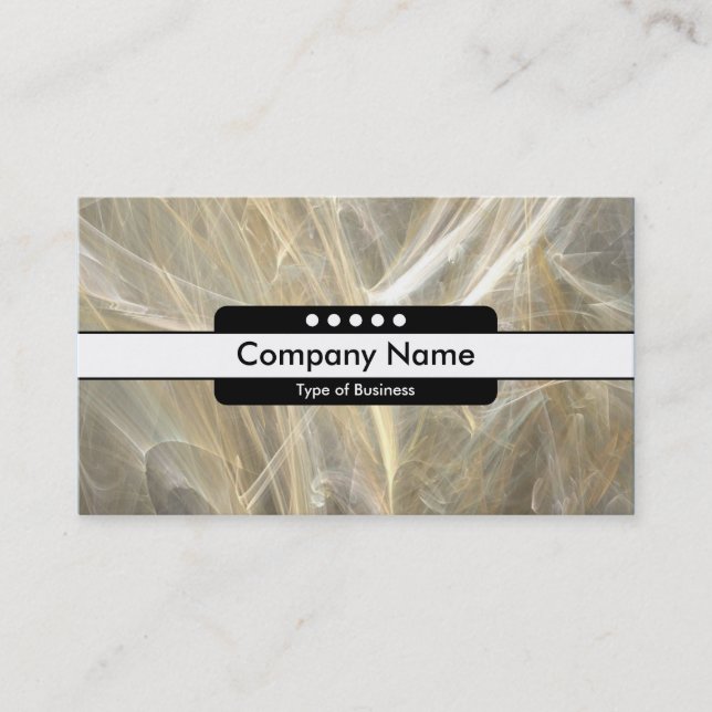 Tarjeta De Visita Banda central 5 puntos - Llama fractal (Anverso)