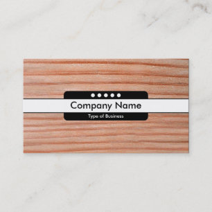 Tarjeta De Visita Banda central 5 puntos - Madera 01