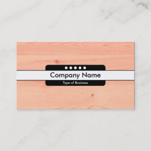 Tarjeta De Visita Banda central 5 puntos - Madera 05