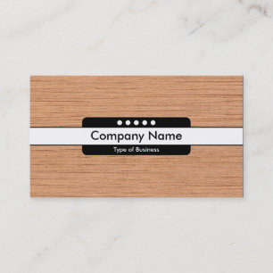 Tarjeta De Visita Banda central 5 puntos - Madera 06