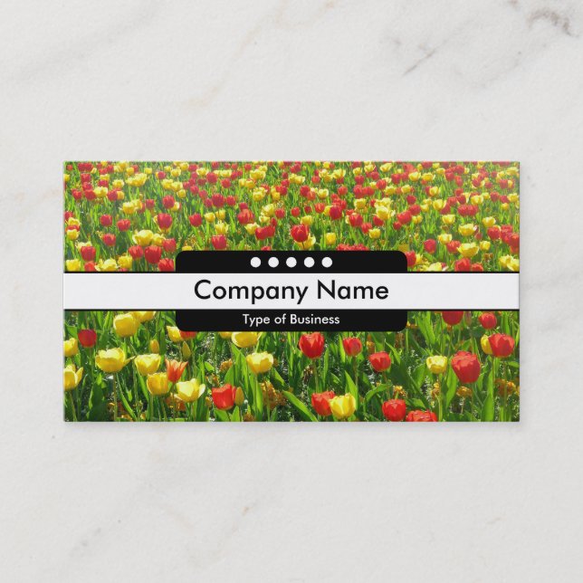 Tarjeta De Visita Banda central 5 puntos - Mar de Tulipanes II (Anverso)