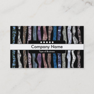 Tarjeta De Visita Banda central 5 puntos - Rayas minerales