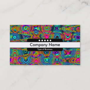 Tarjeta De Visita Banda central 5 puntos - Resumen fractal 19111a