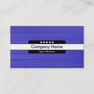 Tarjeta De Visita Banda central 5 puntos - Textura azul cepillada