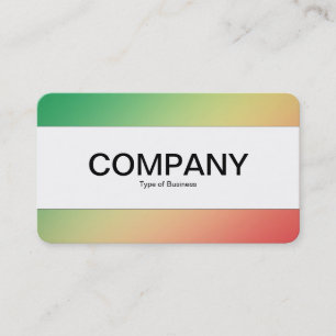 Tarjeta De Visita Banda central (borde) - Gradiente, amarillo, rojo