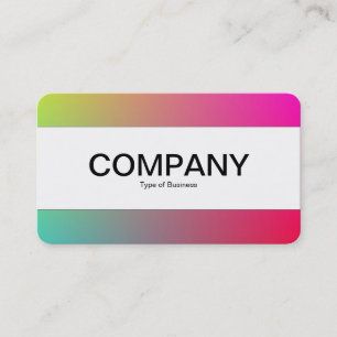 Tarjeta De Visita Banda central (borde) - Gradiente Y,M,B,R,