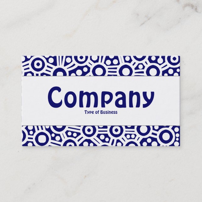 Tarjeta De Visita Banda central - Circuitos alienígenas - Azul oscur (Anverso)